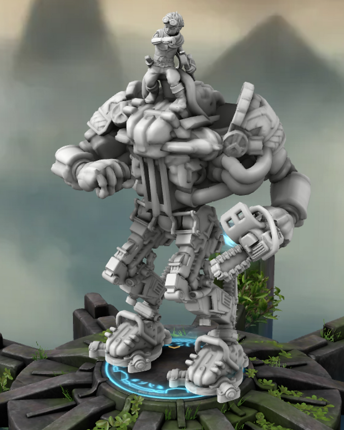 Simon Battle Mech designed in Hero Forge