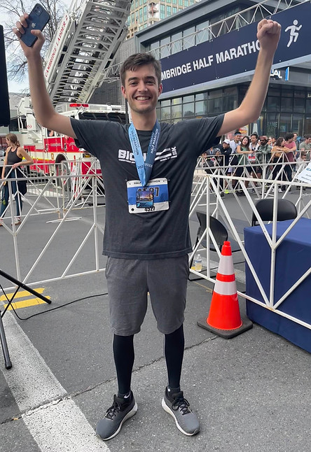 Ben after a half marathon